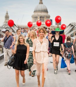 The Princes Trust Sunday Strut with MIC's Millie Mackintosh. Wearing a cute Pussycat London crochet dress