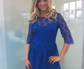Keeping it blue in gorgeous Lipsy for The Wright Stuff